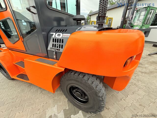 Fyrhjulig gaffeltruck DOOSAN 70 / DUPLEX / FORK 2500MM / POSITIONER