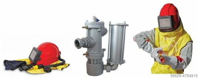 Set di sabbiatura con vasca di sabbiatura PROTON PT-200 RC (200 L POT)