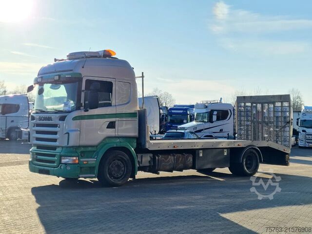 Furgón portacoches Scania R380 4x2 - Car transport / Flatbed - Ramp - Ful...