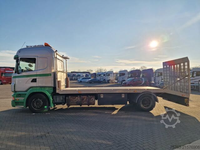 Furgón portacoches Scania R380 4x2 - Car transport / Flatbed - Ramp - Ful...