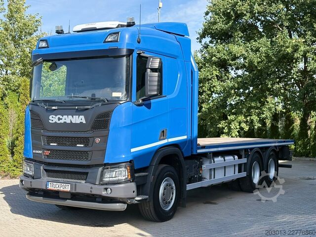 Autocarro con cassone fisso SCANIA R500 6x4 Pritsche Retarder TOP!