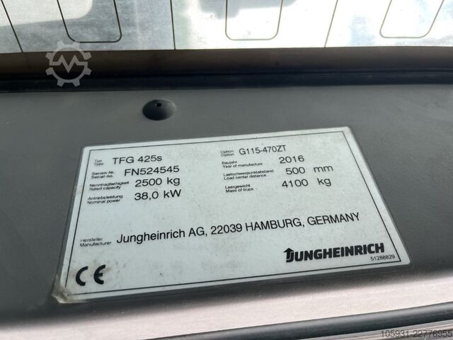 LPG gaffeltrucks Jungheinrich TFG425s