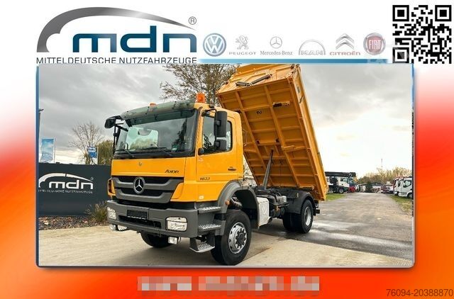 Trostrani kiperski kamion MERCEDES-BENZ Axor 1833 4x4 Kipper MEILLER AHK