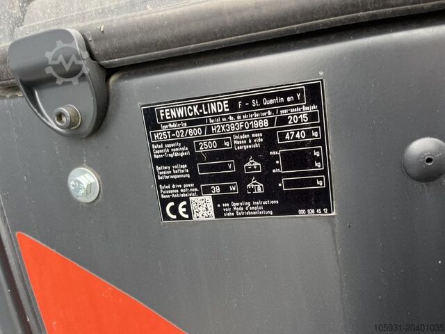 Περονοφόρα ανυψωτικά LPG Linde H25T-02/600