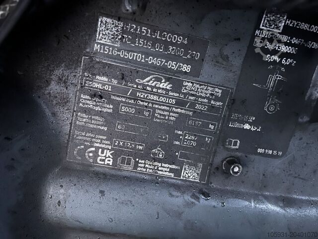 Electric 4-wheel forklift Linde E50HL-01