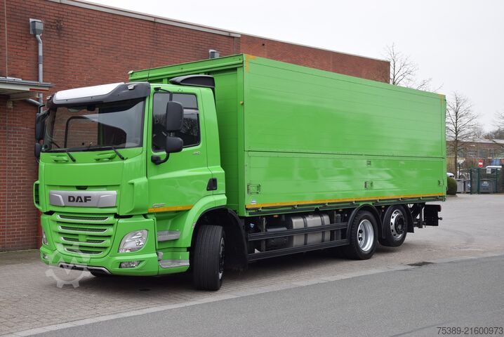 Camião de bebidas Daf CF 410 Böse Schwenkwandkoffer 7,10mLBW 2Ton