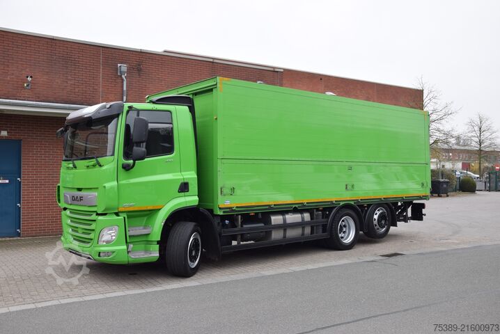 Camião de bebidas Daf CF 410 Böse Schwenkwandkoffer 7,10mLBW 2Ton