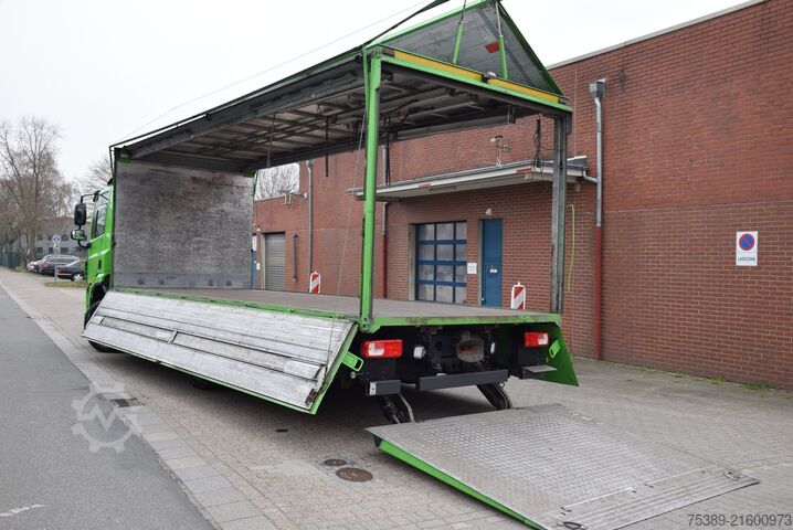 Camião de bebidas Daf CF 410 Böse Schwenkwandkoffer 7,10mLBW 2Ton