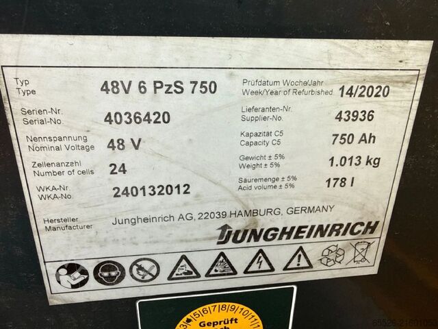 Elektromos négykerekű targonca Jungheinrich EFG 320 / 5585 Std.