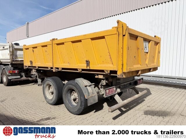 Tresidet tipvognstrailer Langendorf TK 18/13, Stahlbordwände ca. 10,5m³