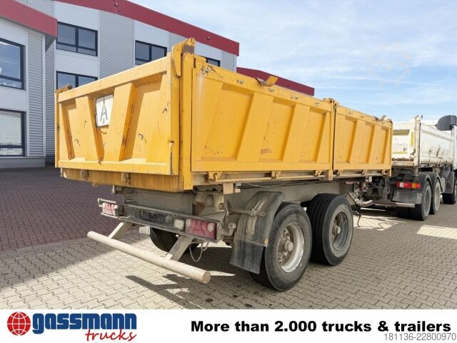 Tresidet tipvognstrailer Langendorf TK 18/13, Stahlbordwände ca. 10,5m³