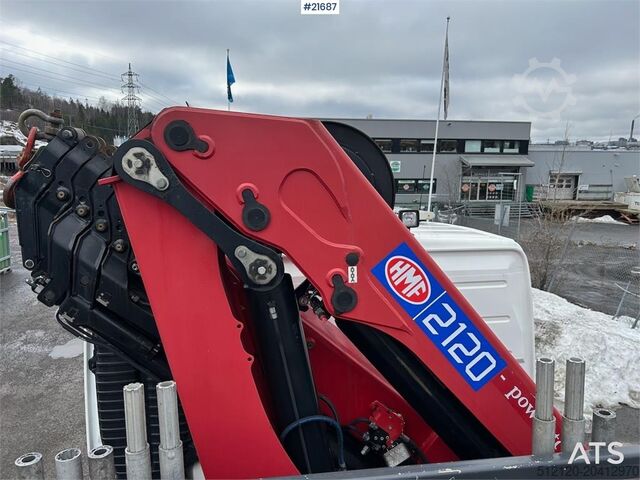 Crane Volvo FM450 Crane Truck w/ 21 t/m HMF crane and Lift. 19