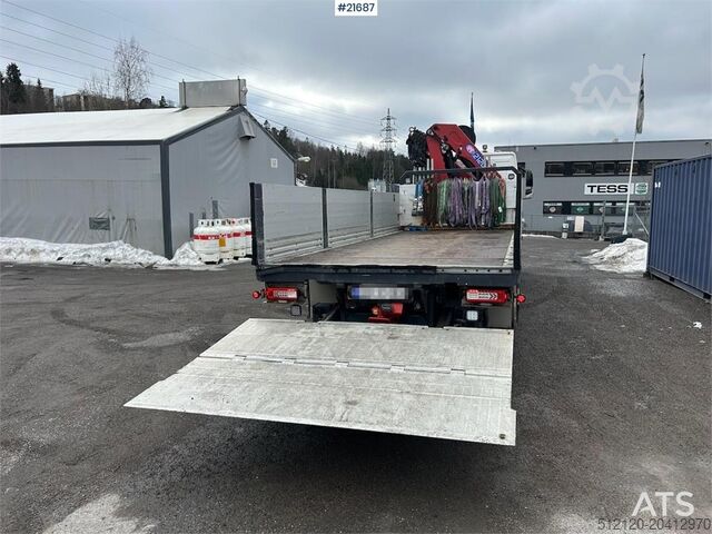 Crane Volvo FM450 Crane Truck w/ 21 t/m HMF crane and Lift. 19