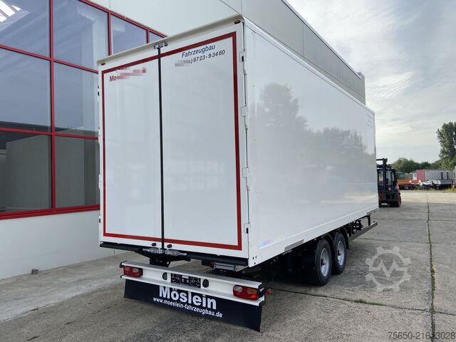 Koffer aanhanger Möslein TKO 105 D 7m weiß  Tandem- Koffer, Durchladbar, -- Neufahrzeug --