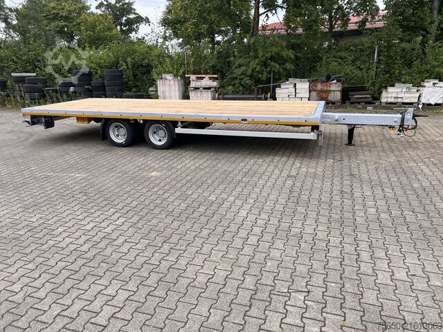 Open aanhangwagen Möslein THT 11 G Ausziehbar  11,9 t Tandemanhänger- Tieflader, ausziehbarLuftgefedert