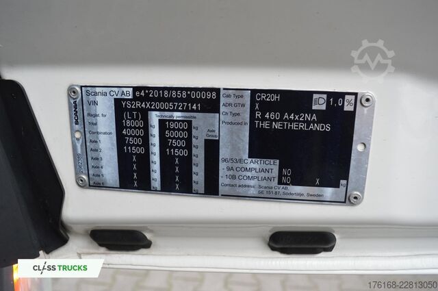 Standaard trekker SCANIA R460 CR20H  ACC ADAS Package