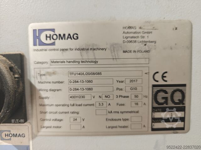 Συγκολλητική μηχανή ακμών με σύστημα διαχείρισης υλικών HOMAG KAL370 AMBITION 2474