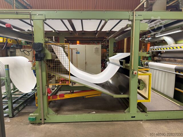 Línea de laminación por llama, ancho de trabajo 2.000 mm Schmitt Maschinen Duplex flame lamination line