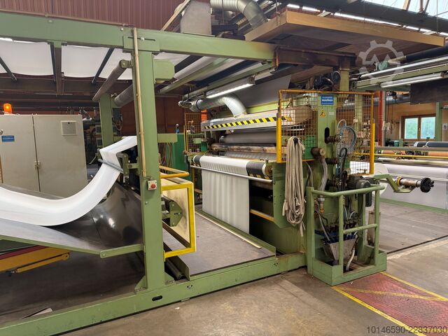 Línea de laminación por llama, ancho de trabajo 2.000 mm Schmitt Maschinen Duplex flame lamination line