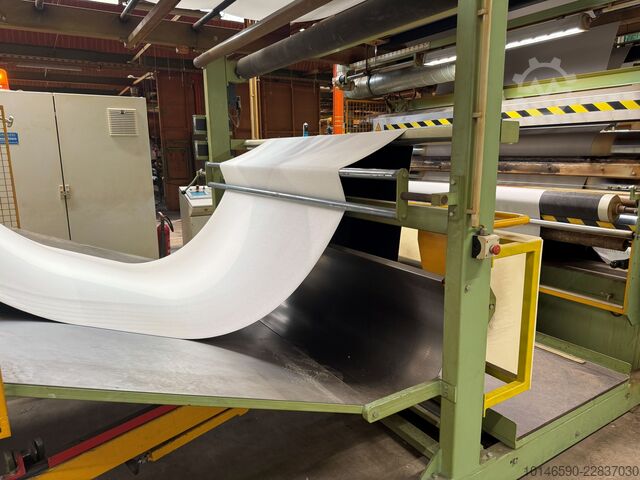 Línea de laminación por llama, ancho de trabajo 2.000 mm Schmitt Maschinen Duplex flame lamination line