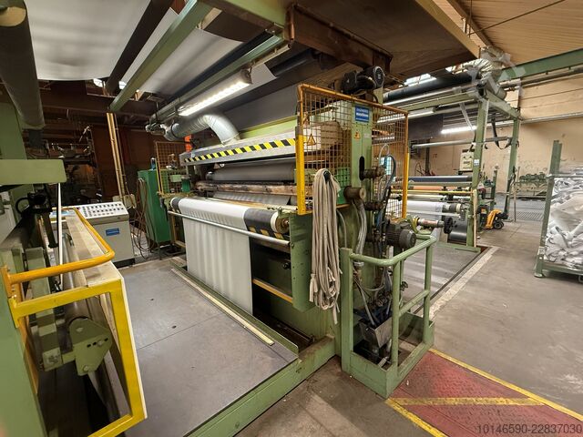 Línea de laminación por llama, ancho de trabajo 2.000 mm Schmitt Maschinen Duplex flame lamination line