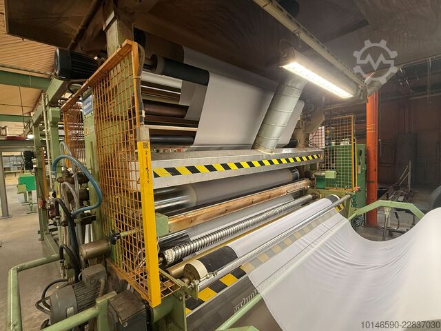 Línea de laminación por llama, ancho de trabajo 2.000 mm Schmitt Maschinen Duplex flame lamination line