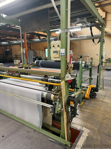 Línea de laminación por llama, ancho de trabajo 2.000 mm Schmitt Maschinen Duplex flame lamination line