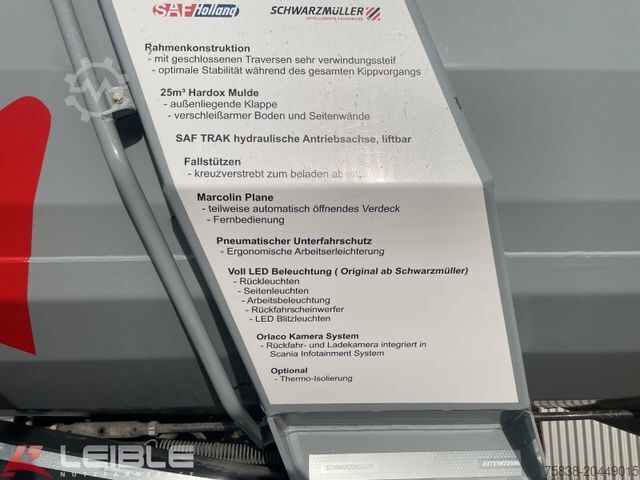 Kippers oplegger SCHWARZMÜLLER SK*HARDOX-Mulde*SAF-Trak*Liftachse*25m³*