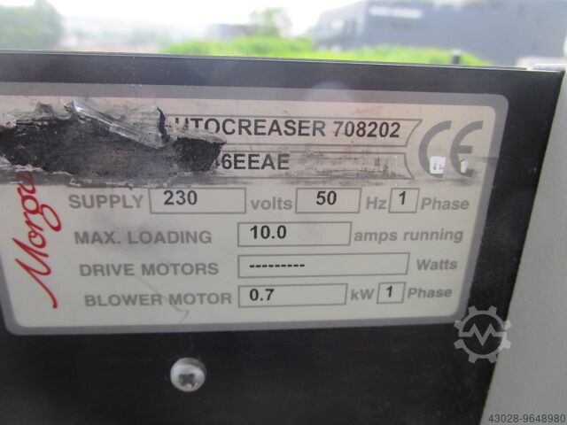 Gyűrőgép MORGANA AUTOCREASER 708202