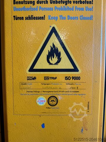 Armário Dueperthal para armazenamento de substâncias perigosas Dueperthal 