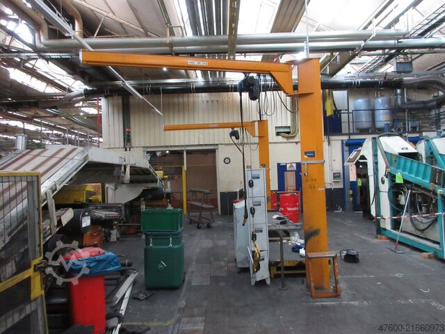 Saeulenschwenkkran Schwenkkran Kettenzug Demag KBK Kran Drehkran Hallenkran L 3m Demag KBK2 125Kg + DC Kettenzug H3,5m