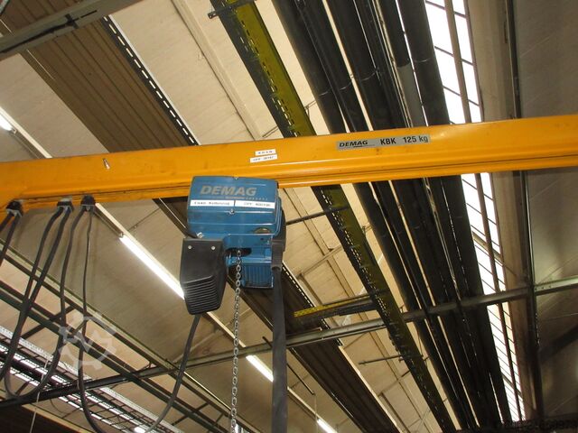 Saeulenschwenkkran Schwenkkran Kettenzug Demag KBK Kran Drehkran Hallenkran L 3m Demag KBK2 125Kg + DC Kettenzug H3,5m