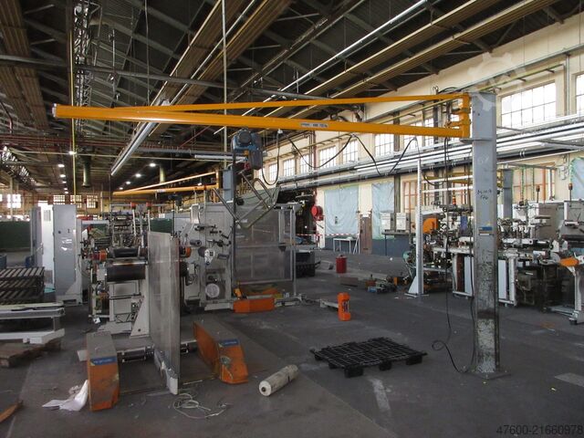 Saeulenschwenkkran Schwenkkran Kettenzug Demag KBK Kran Drehkran Hallenkran L 3m Demag KBK1 125Kg + DC Kettenzug H3,15m