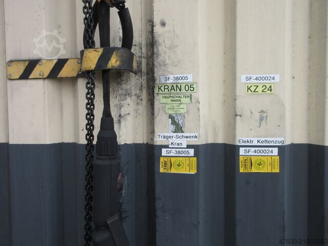 Zwenkzwenkkraan Zwenkzwenkkraan Kettingtakel ABUS LW Drehkran Hallenkran Kran 500KG NL 500KG L 3m incl. Abus GM Kettenzug