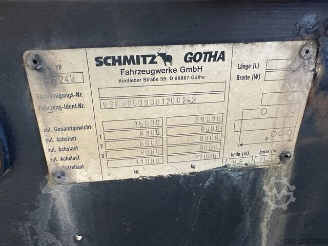 Transport af containere Schmitz Cargobull SCF24G 40FT HC / SAF + DISC / LIFTAXLE / NL-CHA...