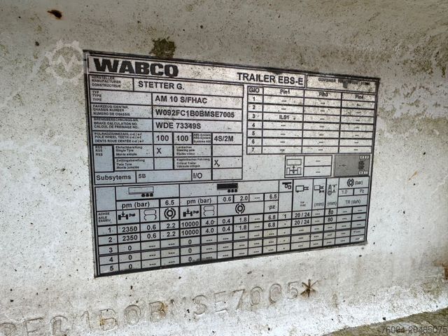 Návěs  Stetter AM 10m³ Betonmischer-Auflieger