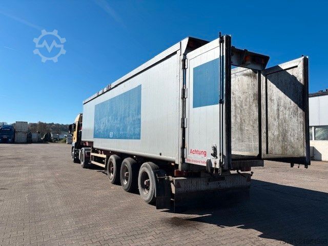 Tipper semitrailer  Reiling  Kran Atlas 145.2V