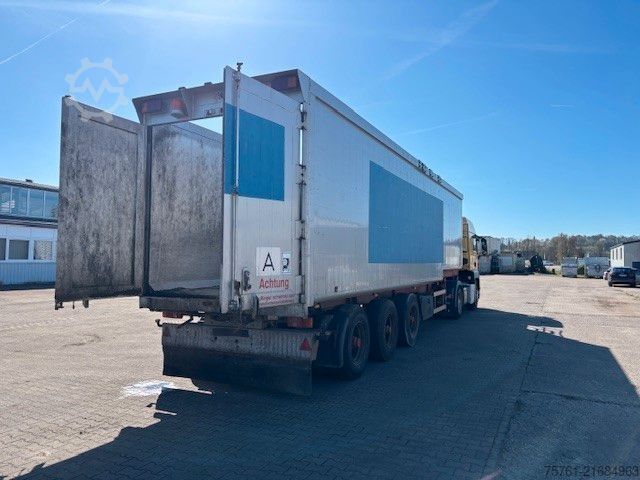 Tipper semitrailer  Reiling  Kran Atlas 145.2V