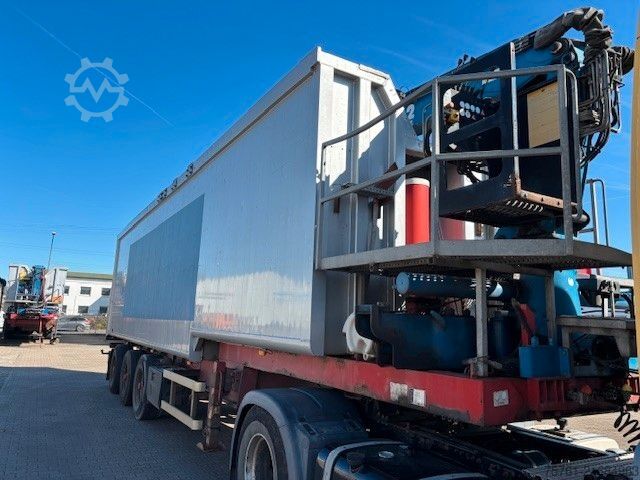 Tipper semitrailer  Reiling  Kran Atlas 145.2V