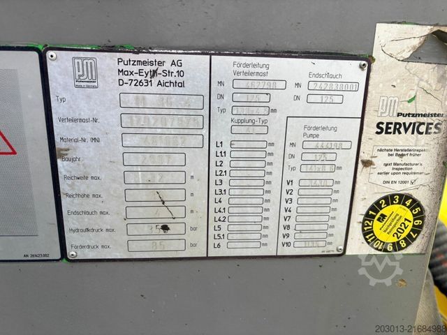 Autobetoniera cu pompă MERCEDES-BENZ ACTROS 2646 6x4 Betonpumpe PUTZMEISTER BSF 36 M