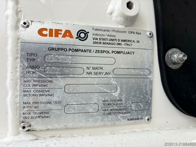 Concrete pump truck MAN TGS 41.470 8x4 EURO6 PUMI CIFA MAGNUM MK28L