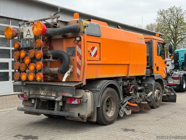 Road sweeper MAN TGM 18.340 HD Kehrmaschine SCARAB Magnum 8,2 m³