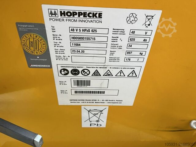 Elektromos háromkerekű targonca Jungheinrich EFG216k