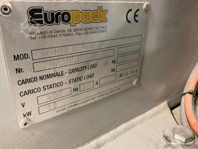 Robotizált raklapozó sor Europack Winner 400