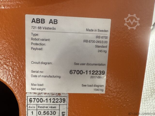 Industrieroboter ABB IRB 6700-245/3.00