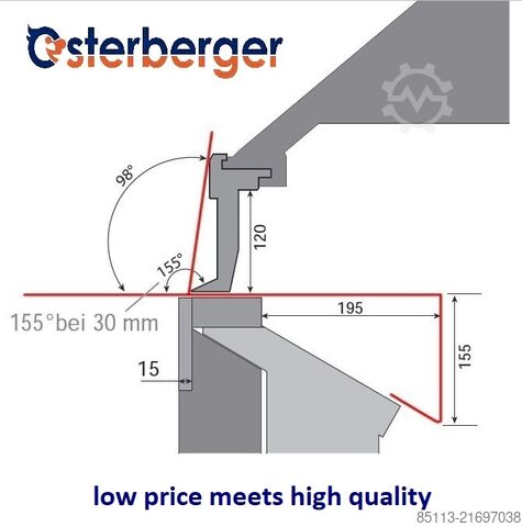 Calandra para chapa OSTERBERGER ESM 2600.3,5.240 Powerful