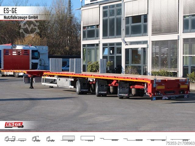 Arbetsplattform semitrailer FAYMONVILLE Telemax Megatrailer - hydr. gelenkt