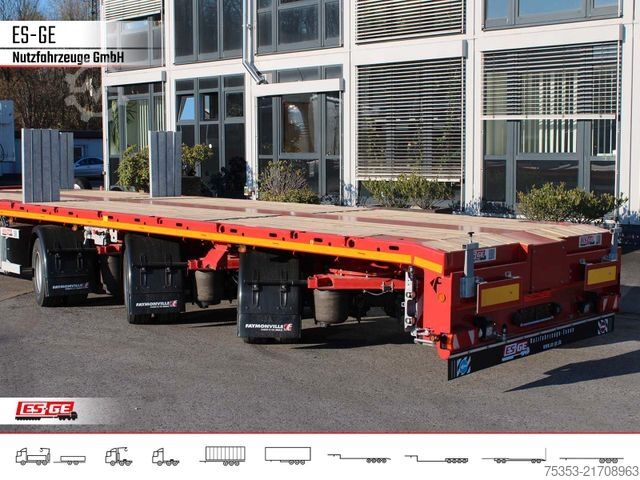 Arbetsplattform semitrailer FAYMONVILLE Telemax Megatrailer - hydr. gelenkt