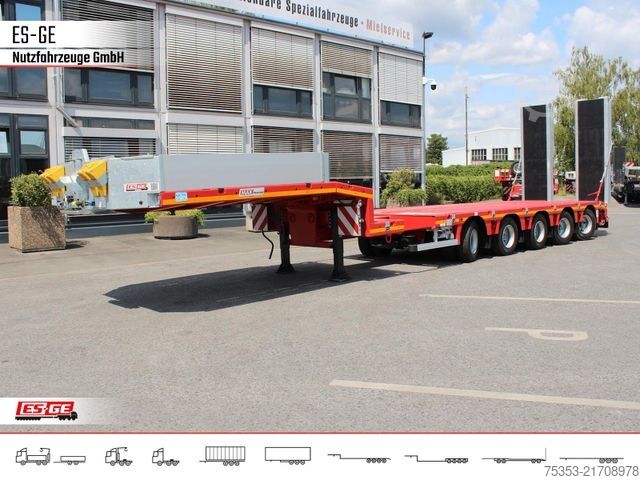Tieflader-Sattelauflieger FAYMONVILLE MAX Trailer MAX100 Semi-Tieflader 2tlg. Rampen