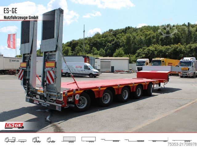 Tieflader-Sattelauflieger FAYMONVILLE MAX Trailer MAX100 Semi-Tieflader 2tlg. Rampen